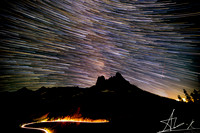 Star trails over Liberty Bell