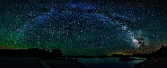 Milky Way over Crater Lake
