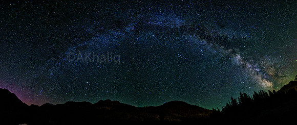 Milky Way at Gold Creek Pond, without the pond.
