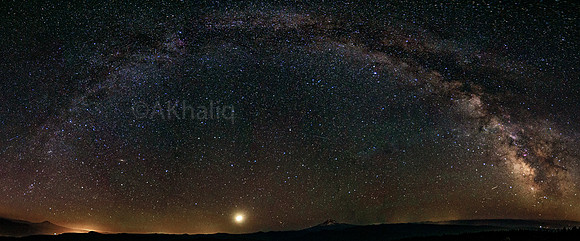 Milky Way over Hood and Adams
