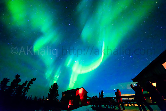 Yes, there is a place where people take pictures of Aurora on their cellphones :)