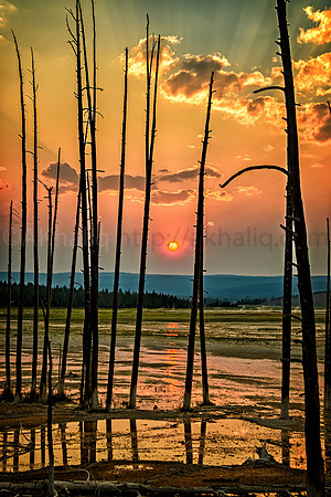 Yellowstone sunset