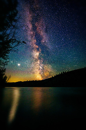 My night fix, over lake Patterson