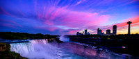 Sunset sky at the falls